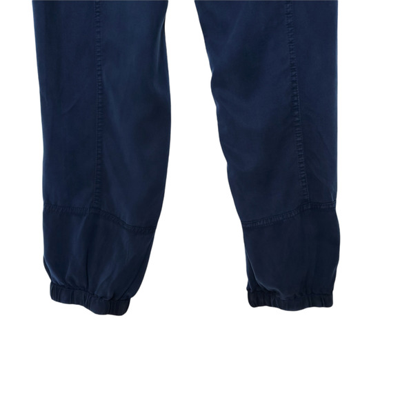 YFB Clothing Luke Jumpsuit S Blue Strapless Tassel Pockets Gathered Hem - Picture 7 of 12